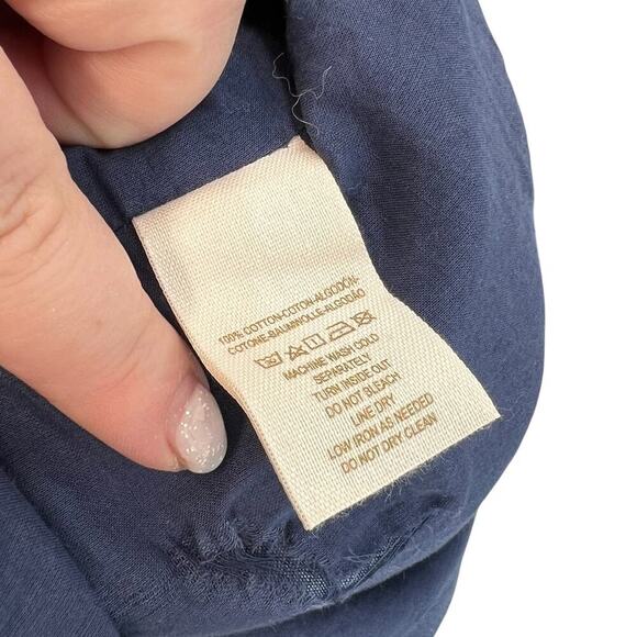 Free People New Romantics Highland Denim Mini Dress Sleeveless Cutout Size 8 - Picture 14 of 15